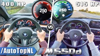 BMW M550d G30 400HP STOCK vs McChip 515HP  0260kmh ACCELERATION amp AUTOBAHN POV by AutoTopNL [upl. by Jegger]