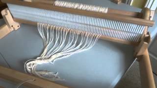 how to warp a rigid heddle loom  weaving  how tolearn to weave [upl. by Dazhahs]