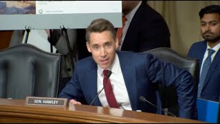 Hawley Questions Mayorkas On Revoking ProHamas Students Visas Employing ProHamas DHS Employee [upl. by O'Shee]