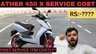 Ather 450 x service cost  Ather 450x  Ather 450x review [upl. by Nylekoorb661]