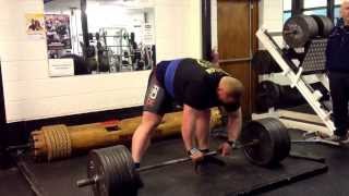 Benedikt Magnusson 340kg dead lift for reps [upl. by Yendic]