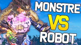 COMBAT ÉPIQUE ENTRE LE MONSTRE ET LE ROBOT  ÉVÈNEMENT FORTNITE SAISON 9 [upl. by Arramat427]