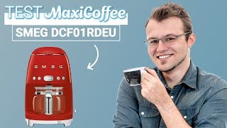 SMEG DCF01RDEU rouge  Cafetière filtre  Le Test MaxiCoffee [upl. by Notyarb]