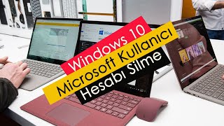 Windows 10 Microsoft Kullanıcı Hesabı Silme [upl. by Sandye]