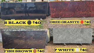 Rajasthan granite all colour only Rs 40 premium quality 😱📞 9887544400 [upl. by Gherardi]