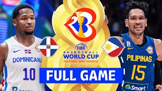 Dominican Republic v Philippines  Full Basketball Game  FIBA Basketball World Cup 2023 [upl. by Akyeluz933]