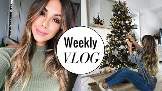 DECORATING MY FIRST CHRISTMAS TREE  VLOG 9  Annie Jaffrey [upl. by Arihsaj]