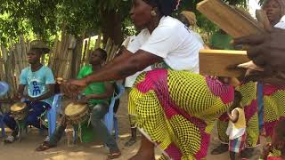 Jola Cultural dance in Berrending Gambia [upl. by Atikin558]