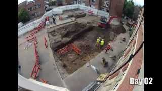 Timelapse Recording of the Archaeological Dig at the Richard III Burial Site [upl. by Janenna674]