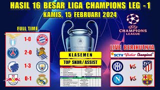 Hasil Liga Champions Tadi Malam  LAZIO vs MUNCHEN  PSG vs SOCIEDAD  16 Besar UCL 2024 [upl. by Eilagam]