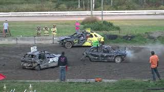 2024 Brookfield Wheel Days Demolition Derby Heat 5 Economy Compacts [upl. by Henden]