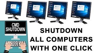 how to remotely shutdown any computer by using cmdcommand prompt  2019 [upl. by Donn887]