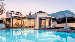 New Frontline Golf Modern Villa in Marbella Spain  3495000€  Drumelia Real Estate [upl. by Ardnalac928]