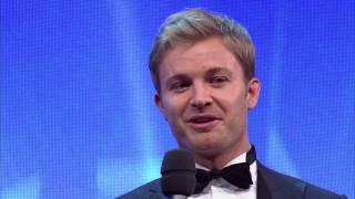 FIA Prize Giving 2016 – FIA Formula One World Champion – Nico Rosberg [upl. by Icak714]