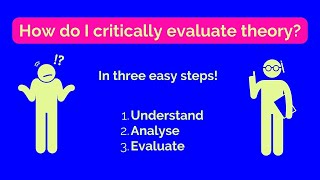 Whats the meaning of critically evaluate when it comes to theory [upl. by Eatnahc]