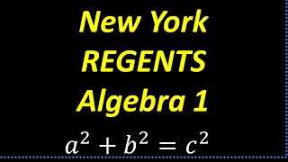 New York Regents Algebra 1 – PRACTICE PROBLEM Increase Your Score [upl. by Rolyat]