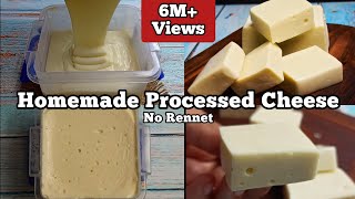 How to Make Processed Cheese at Home  Homemade Cheese Recipe  No Rennet [upl. by Schaefer954]