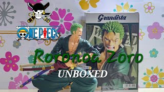 Unboxing Banpresto Grandista One Piece Roronoa Zoro roronoazoro onepiece grandista banpresto [upl. by Ecinhoj]