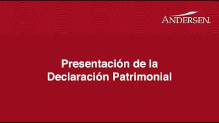 Presentación de la Declaración Patrimonial [upl. by Dde]