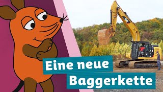 Wie werden die Ketten bei einem Bagger gewechselt  Die Maus  WDR [upl. by Hui663]