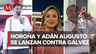 Noroña y Adán Augusto López vs Xóchitl Gálvez [upl. by Fidel]