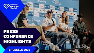 Brussels 2024 Press Conference Highlights  Wanda Diamond League [upl. by Naesed]