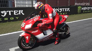 MotoGP™20  Barcelona  Ducati Desmosedici  Capirossi  Broadcast [upl. by Lawry476]