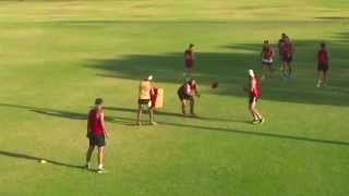 AFL COACHING DRILL 3  Gather Give Bump [upl. by Luz]