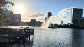 Out and About downtown OrlandoIssues at restaurant quotnicestquotfountain ITW chill walk thru LakeEola [upl. by Irat394]