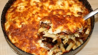 GRATIN DE PÂTE A LA VIANDE HACHÉE FACILE CUISINERAPIDE [upl. by Notsgnal465]