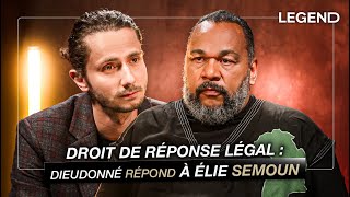 DROIT DE RÉPONSE LÉGAL DIEUDONNÉ RÉPOND À ÉLIE SEMOUN [upl. by Yalonda913]