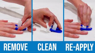 How to Wash a Finger Splint [upl. by Uund199]