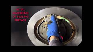 MTI POWER EM3B ELLIPTICAL MANWAY MACHINE  GASKET SEALING SURFACE REPAIR [upl. by Ivey824]