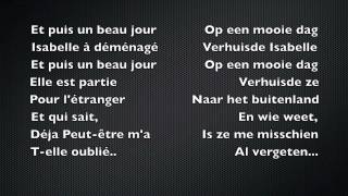 Isabelle Je taime  Les Poppys  Lyrics NL amp FR Dutch Nederlands [upl. by Michaelina]