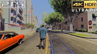 GTA 5 Remastered PS5 4K HDR Gameplay Ray Tracing Free Roam Graphics [upl. by Schell813]