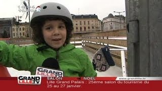 Noël  Une patinoire géante à Roubaix [upl. by Polito]