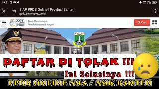 Daftar PPDB Online SMASMK Banten di Tolak ⁉️ Status di Verifikasi Apa Tahap Selanjutnya ⁉️ [upl. by Aihsetan962]