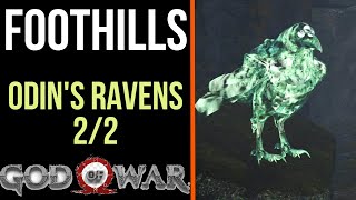 God of War All Odins Ravens in Foothills  Odins Ravens 22 [upl. by Huskamp]