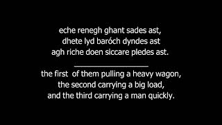 Conlang Cenegea  Sample 2  Schleichers fable [upl. by Druci]