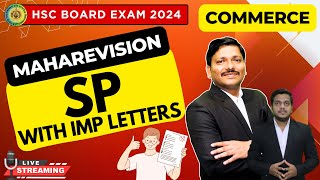 SP MAHAREVISION LEC 1 IMP LETTERS  HSC BOARD EXAM 2024 MAHARASHTRA BOARD  Ashish Sir  Dinesh Sir [upl. by Enyrehtac]