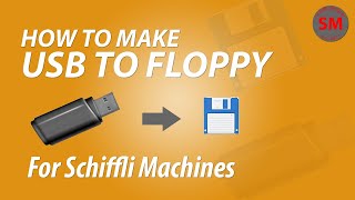 How to Make USB Flash Drive to Floppy Disk for Schiffli Embroidery Machines [upl. by Dinan699]