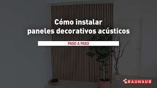 Cómo instalar paneles decorativos  BAUHAUS [upl. by Ellimaj]