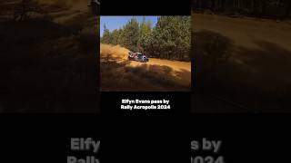 Elfyn Evans Pass By  Rally Acropolis 2024  WRC Special Stage 8 [upl. by Atekehs]