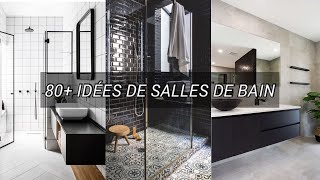 80 idées de salles de bain moderne noire blanche bois [upl. by Vescuso]