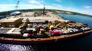 Municipal Group  Dexter Construction  Barge Load [upl. by Atiuqal]