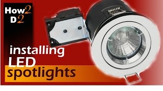 Downlights Installation How to wire spotlights [upl. by Juditha816]