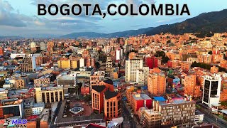 BOGOTA COLOMBIA SEEN FROM ABOVE DRONE 2024 [upl. by Jordison]