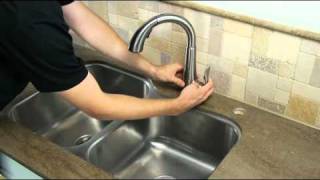 Pfister 1Handle PullDown Kitchen Faucet Installation HowTo  Elevate EXT [upl. by Linsk]