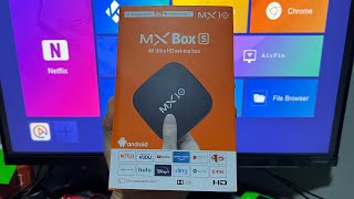 MX10 Mx Box S Novo Lançamento com Android 13 [upl. by Nanreit]