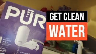 How to install a PUR Faucet water filter [upl. by Lemmie]